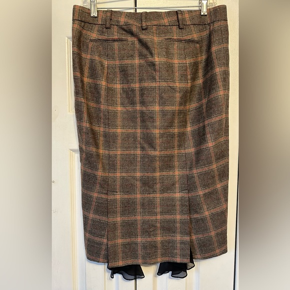L.A.M.B. Gwen Stefani Made in JAPAN Wool Plaid Pencil Skirt 8 runs small (4 - 6) - Picture 9 of 16